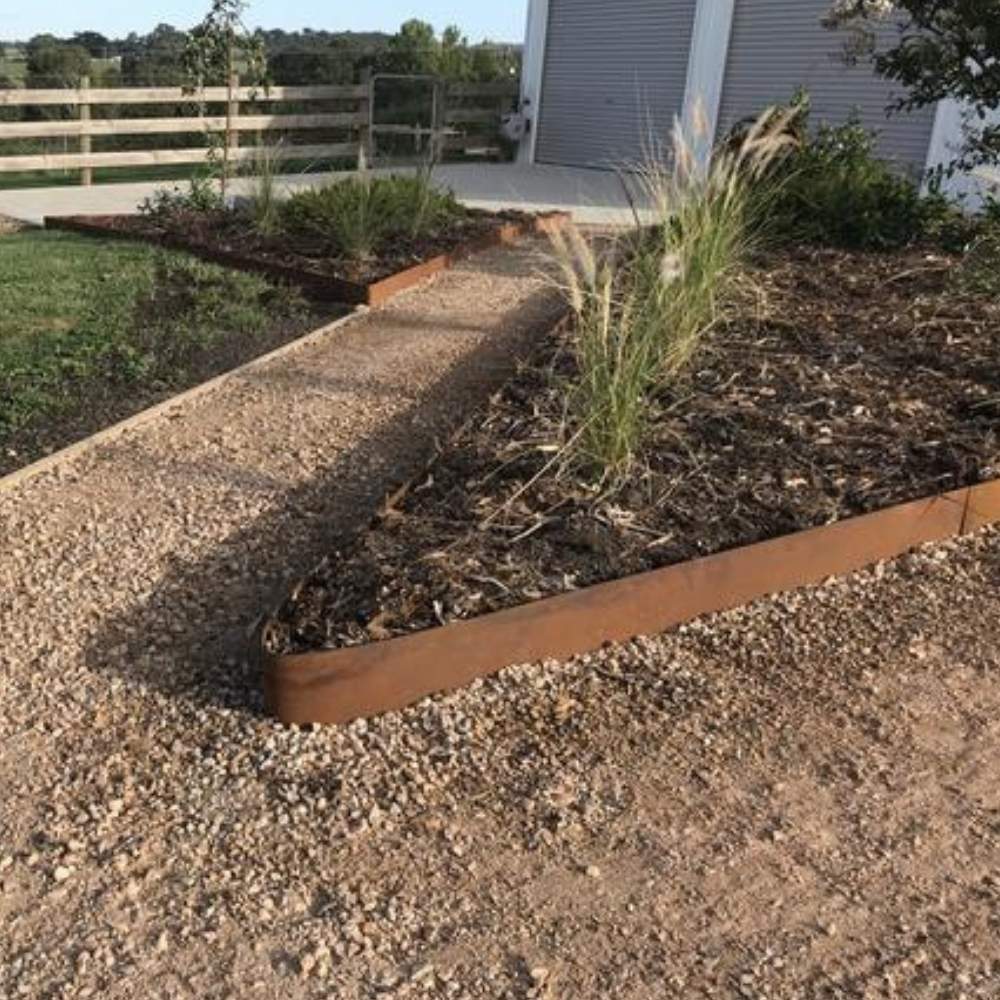 Weathered Steel Garden Edge | Weathering Steel Edging | Weathering Steel Landscaping Edge (per m) 23 buy corten metal path edging online
