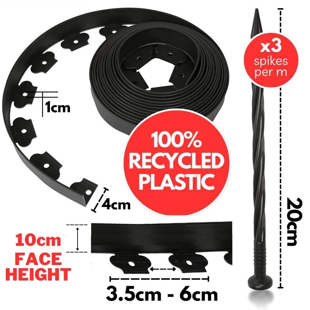 Garden Edging Kit | Landscape Edging | Lawn Edging 24 best plastic garden edge kit